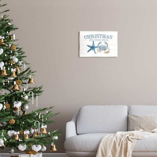 Stupell Industries Christmas By The Sea Nautical Wall Plaque Art